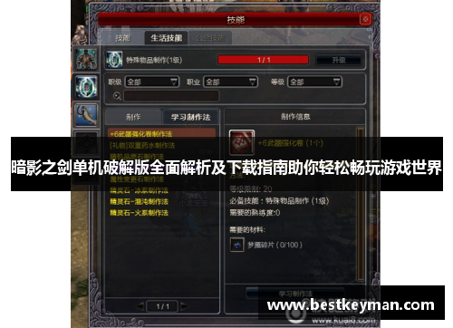 暗影之剑单机破解版全面解析及下载指南助你轻松畅玩游戏世界 暗影之剑单机破解版全面解析及下载指南助你轻松畅玩游戏世界